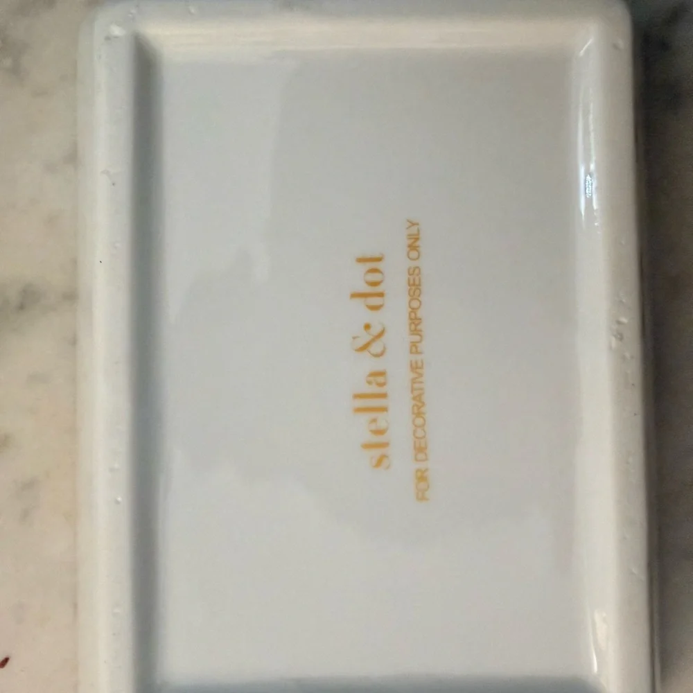 Stella & Dot Ceramic Colorful Rectangular Tray